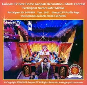 Rohit Mitake Home Ganpati Picture