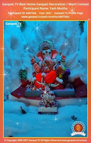 Yash Muttha Home Ganpati Picture