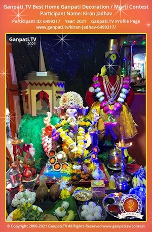 Kiran Jadhav Home Ganpati Picture