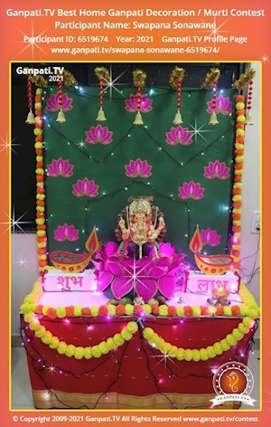 Swapana Sonawane Home Ganpati Picture