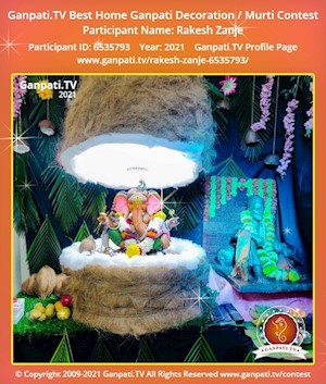 Rakesh Zanje Home Ganpati Picture