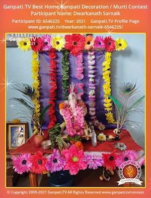 Dwarkanath Sarnaik Home Ganpati Picture