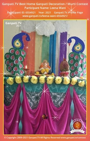 Leena Wani Home Ganpati Picture