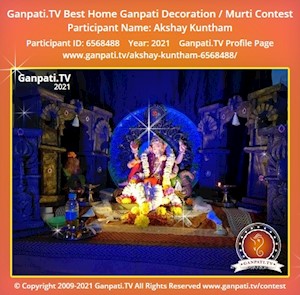 Akshay Kuntham Home Ganpati Picture