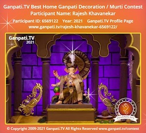 Rajesh Khavanekar Home Ganpati Picture