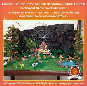 Vivek Mabrukar Home Ganpati Picture