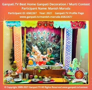 Manish Maruda Home Ganpati Picture