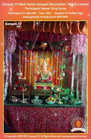 Viraj Surve Home Ganpati Picture