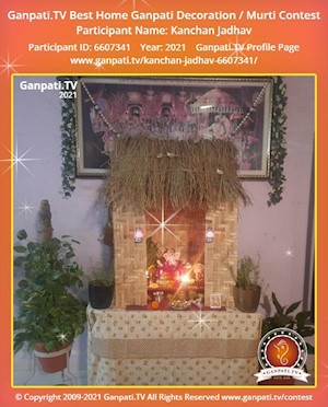 Kanchan Jadhav Home Ganpati Picture