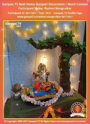 Rashmi Mangrulkar Home Ganpati Picture