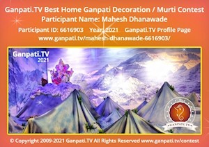 Mahesh Dhanawade Home Ganpati Picture