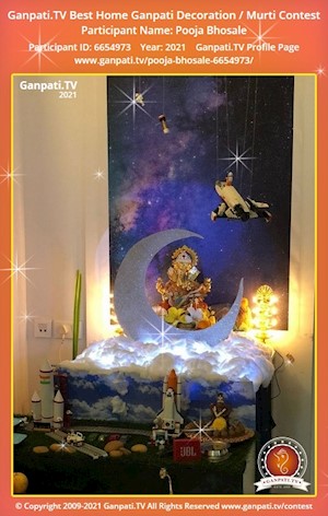 Pooja Bhosale Home Ganpati Picture