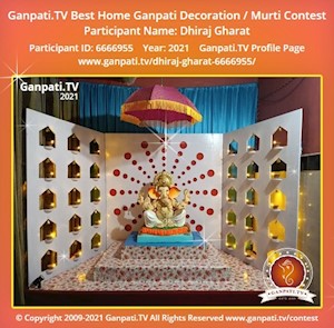 Dhiraj Gharat Home Ganpati Picture