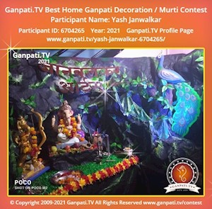 Yash Janwalkar Home Ganpati Picture