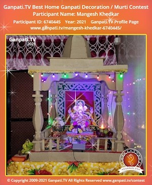 Mangesh Khedkar Home Ganpati Picture