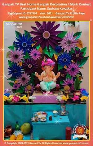 Sushant Kavatkar Home Ganpati Picture