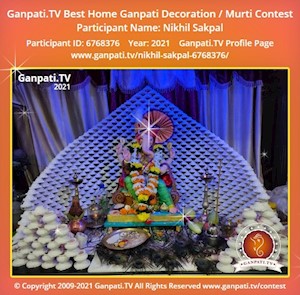 Nikhil Sakpal Home Ganpati Picture