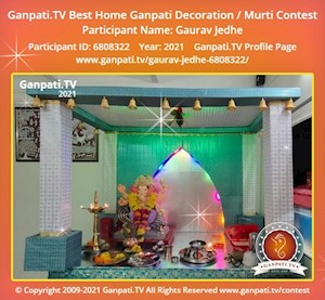 Gaurav Jedhe Home Ganpati Picture