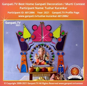 Tushar Kurankar Home Ganpati Picture