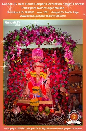 Sagar Malshe Home Ganpati Picture