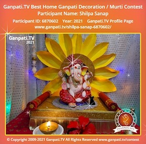 Shilpa Sanap Home Ganpati Picture