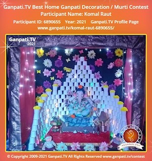 Komal Raut Home Ganpati Picture