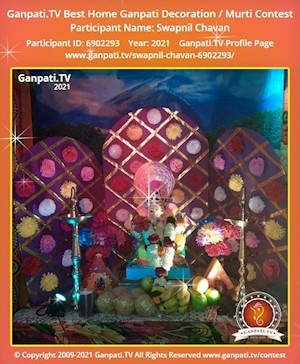 Swapnil Chavan Home Ganpati Picture