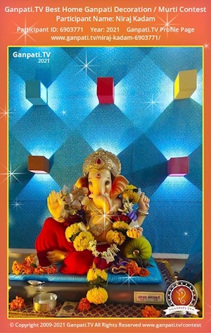 Niraj Kadam Home Ganpati Picture