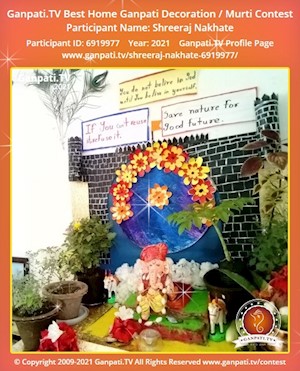 Shreeraj Nakhate Home Ganpati Picture