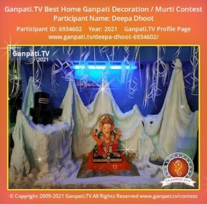 Deepa Dhoot Home Ganpati Picture