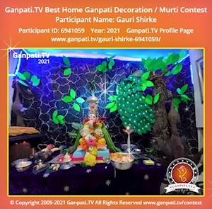 Gauri Shirke Home Ganpati Picture