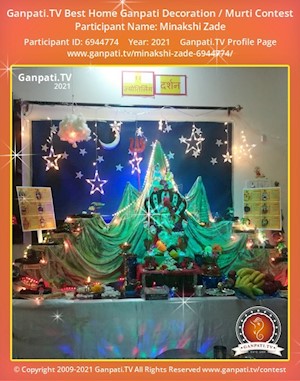 Minakshi Zade Home Ganpati Picture