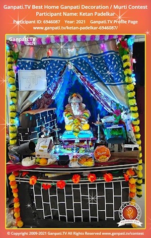 Ketan Padelkar Home Ganpati Picture