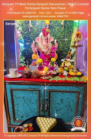 Ram Pawar Home Ganpati Picture