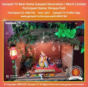 Shreyas Patil Home Ganpati Picture