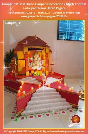 Kiran Pagare Home Ganpati Picture