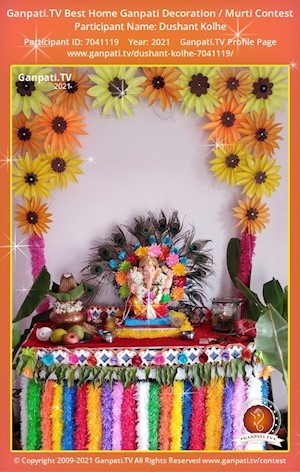 Dushant Kolhe Home Ganpati Picture