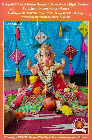 Haresh Raney Home Ganpati Picture