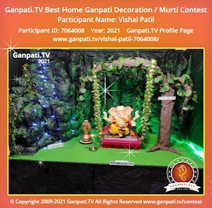 Vishal Patil Home Ganpati Picture