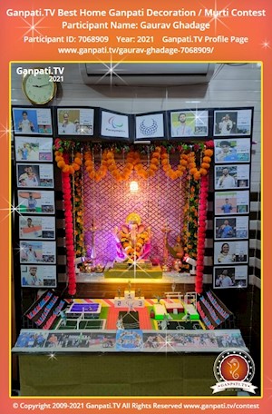 Gaurav Ghadage Home Ganpati Picture