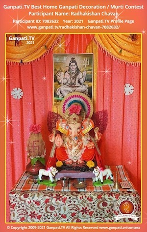 Radhakishan Chavan Home Ganpati Picture