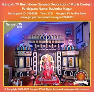 Ravindra Magar Home Ganpati Picture