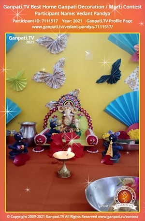 Vedant Pandya Home Ganpati Picture