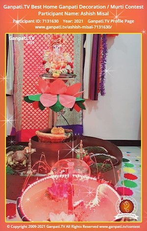 Ashish Misal Home Ganpati Picture