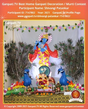 Shivangi Patankar Home Ganpati Picture