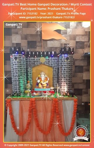 Prashant Thakare Home Ganpati Picture