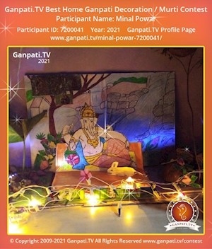 Minal Powar Home Ganpati Picture
