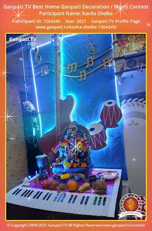 Kavita Shelke Home Ganpati Picture