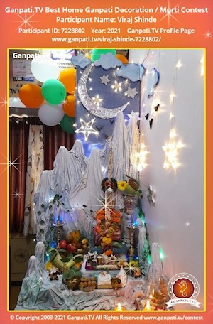 Viraj Shinde Home Ganpati Picture