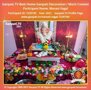 Manasi Vagal Home Ganpati Picture